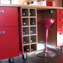 Ilot de cuisine mobile
