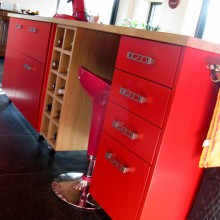 Ilot de cuisine mobile
