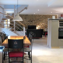salle à manger et cuisine après